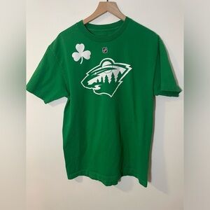 Reebok Minnesota Wild Mikael Granlund 64 Green T-Shirt Size Large